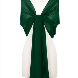 Azazie Dark Green Shawl